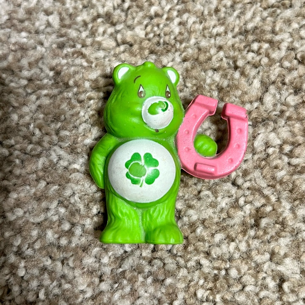 Vintage 1983 Care Bear Mini Figures - Lucky